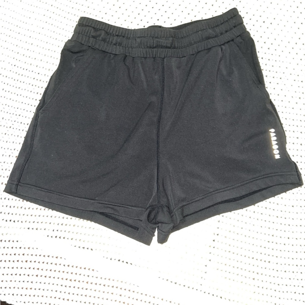 PARAGON Black Athletic Shorts Lightweight Moisture-Wicking
